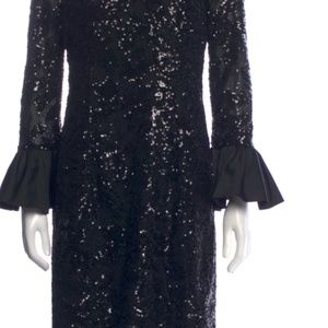 Teri Jon by Rickie Freeman Shift Dress-Black -Size 14